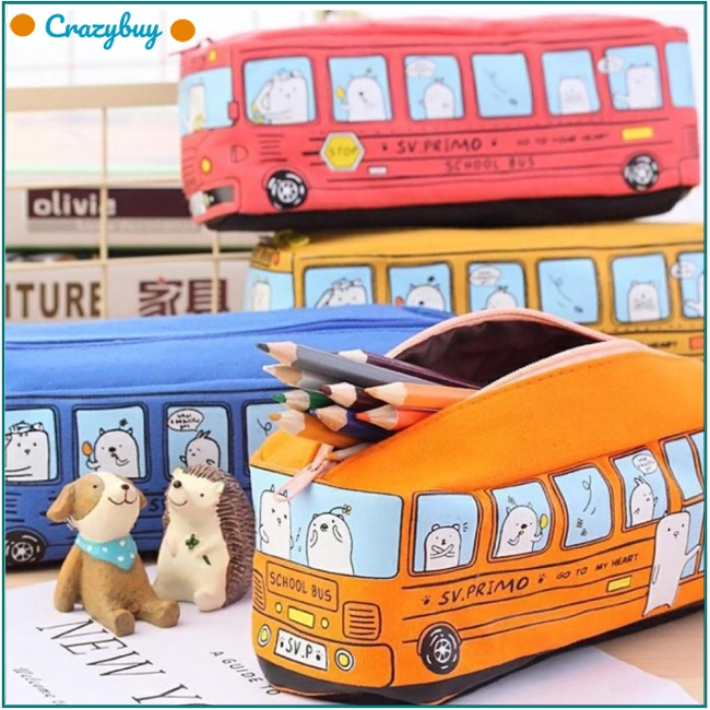 Túi đựng bút hình xe bus dễ thương tiện dụng