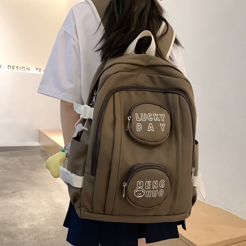 Balo Prettyzys Hàn Quốc 2022 sức chứa lớn 15.6 inch cho nữ sinh