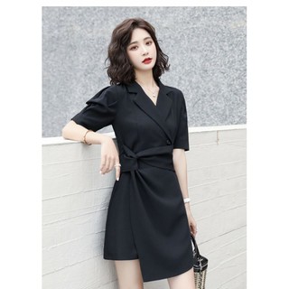 Đầm Topshop kiểu cổ vest, tà đắp chéo xoắn ngay eo