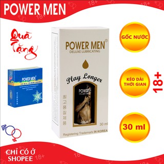Gel bôi trơn powermen play longer 30 ml - pl30fro3
