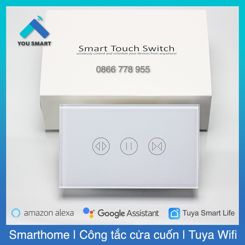 Công tắc điều cửa cuốn thông minh Tuya Smart Life (Mẫu mới 2021 full chức năng)