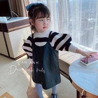 SET ÁO LEN VÁY DA KOREA CHO BÉ GÁI