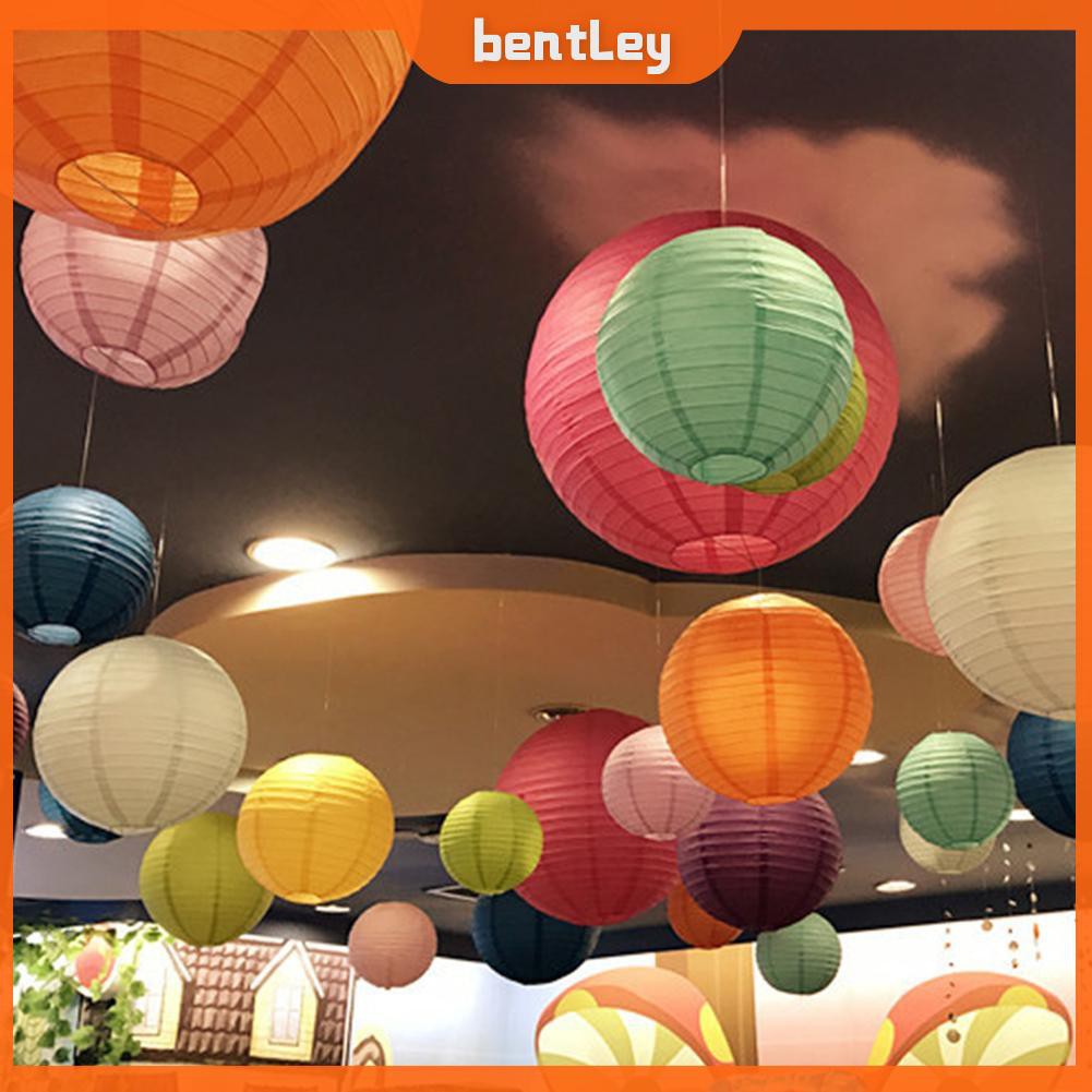 Lồng đèn giấy hình tròn cỡ 4inch phong cách Trung Hoa trang trí độc đáo