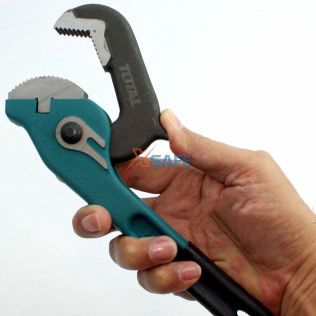 Mỏ lết mở ống nước tự động TOTAL chuyên dụng cao cấp. Mỏ lết 10inch 14inch thép Cr-V siêu cứng chống rỉ sét