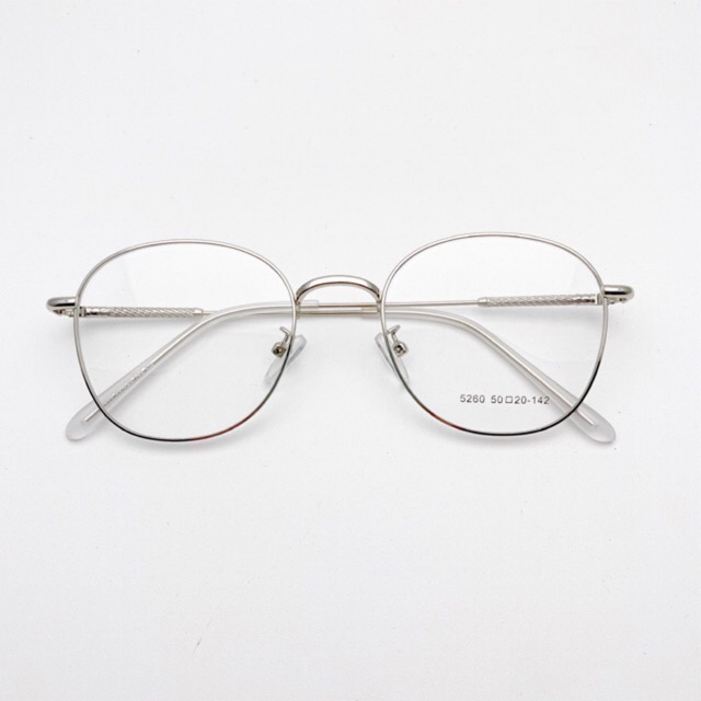 Kính mắt oval_gọng kính kim loại size 4,5cm
