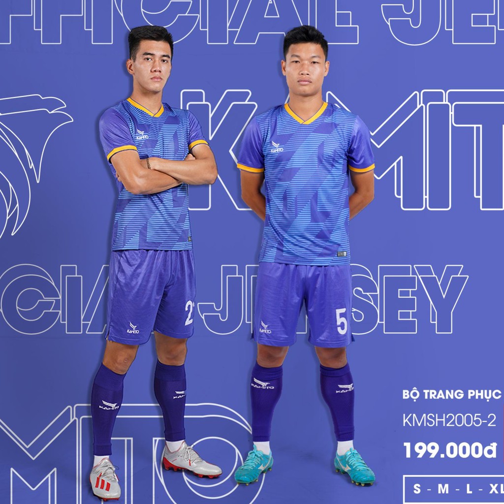 - Bộ áo đá banh phôi Kamito chính hãng Đà Nẵng, Bình Dương