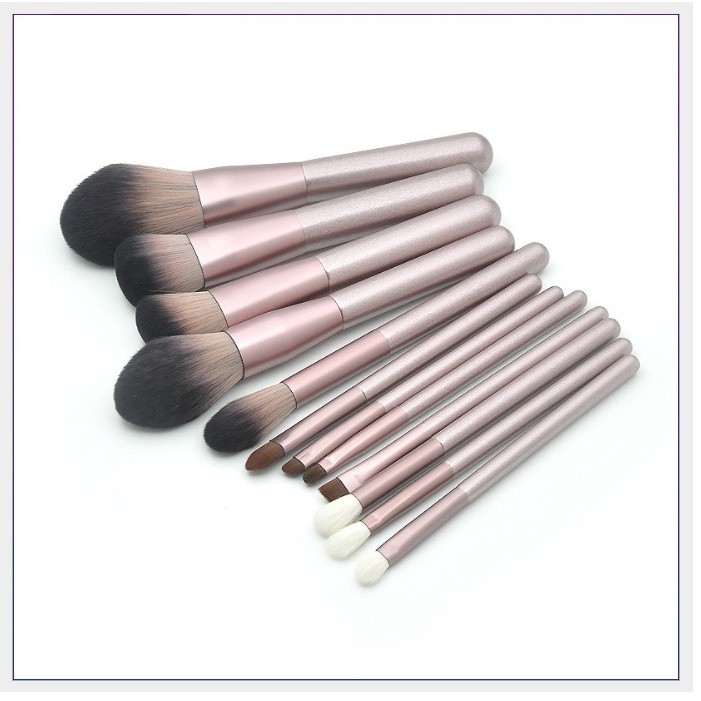 Cọ Trang Điểm Hồng vàng 10 Cây Siêu Mềm Mại