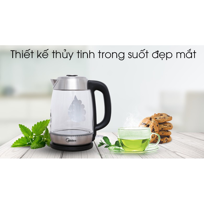 Bình đun siêu tốc Midea 1.8 lít MK-18GD