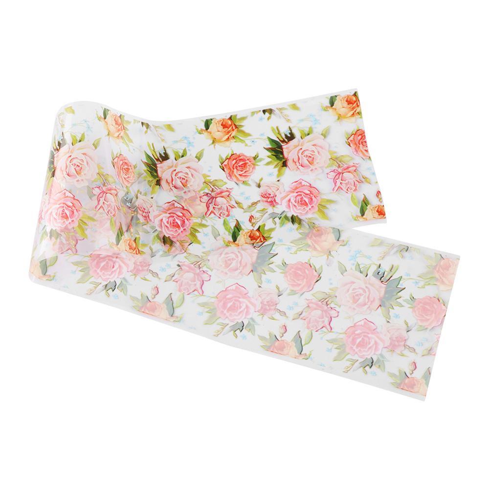 Set 10 Miếng Dán Móng Tay Họa Tiết Ren Hoa Holographic Đẹp Mắt