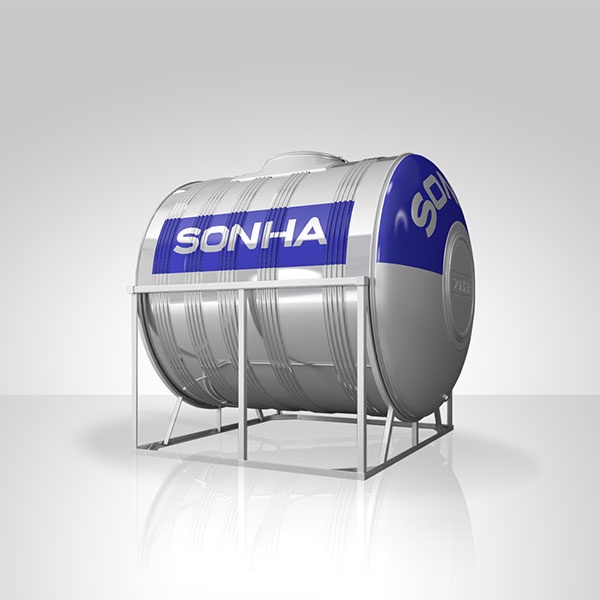 Bồn Nước inox Sơn Hà  2000L,2500L,3000L  ngang ✅ Miễn phí vận chuyển nội thành,