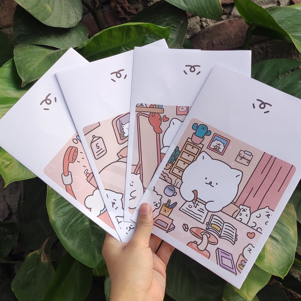 Set 5 túi giấy mini dễ thương size 13,5*20 cm gói quà, đóng hàng | Aimée