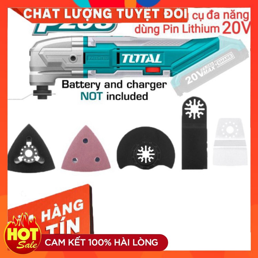 [chính hãng] MÁY CẮT RUNG ĐA NĂNG DÙNG PIN TOTAL 20V nguyên zin nhé các bác [cam kết chất lượng]