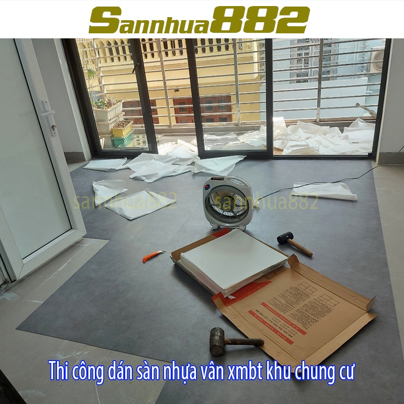 Sàn nhựa vân xi măng bê tông chất đẹp hàng loại 1