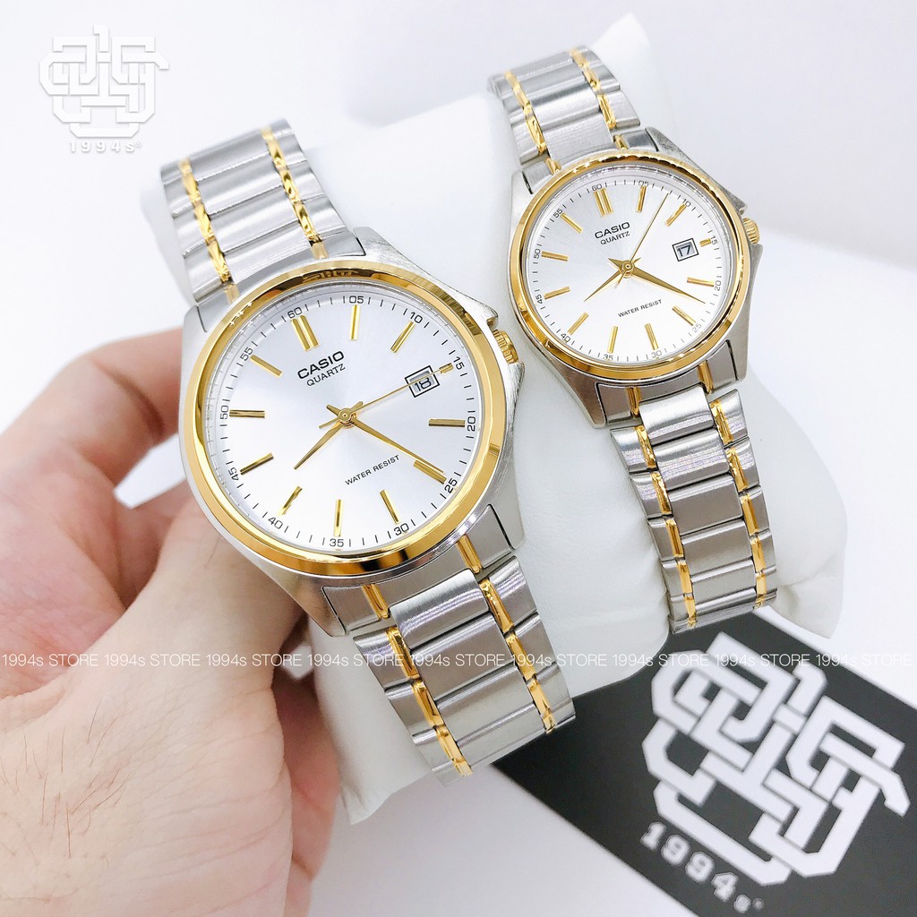 Đồng hồ cặp Casio MTP-1183G-7A / LTP-1183G-7A dây thép không gỉ, chống nước 50m, hàng chính hãng