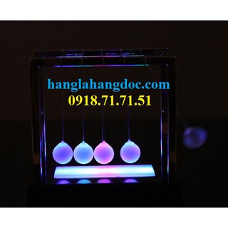 Quả lắc Newton led phát sáng siêu lạ mắt, cỡ nhỏ (9x12x12cm)