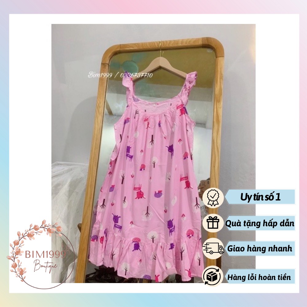 ( Sẵn) Váy Mặc Nhà Những Mẫu Đầm Mặc Nhà Lanh Váy Mặc Ngủ Hot Nhất, Màu Sắc Trẻ Trung Đa Dạng, Váy Rộng Thoải Mái