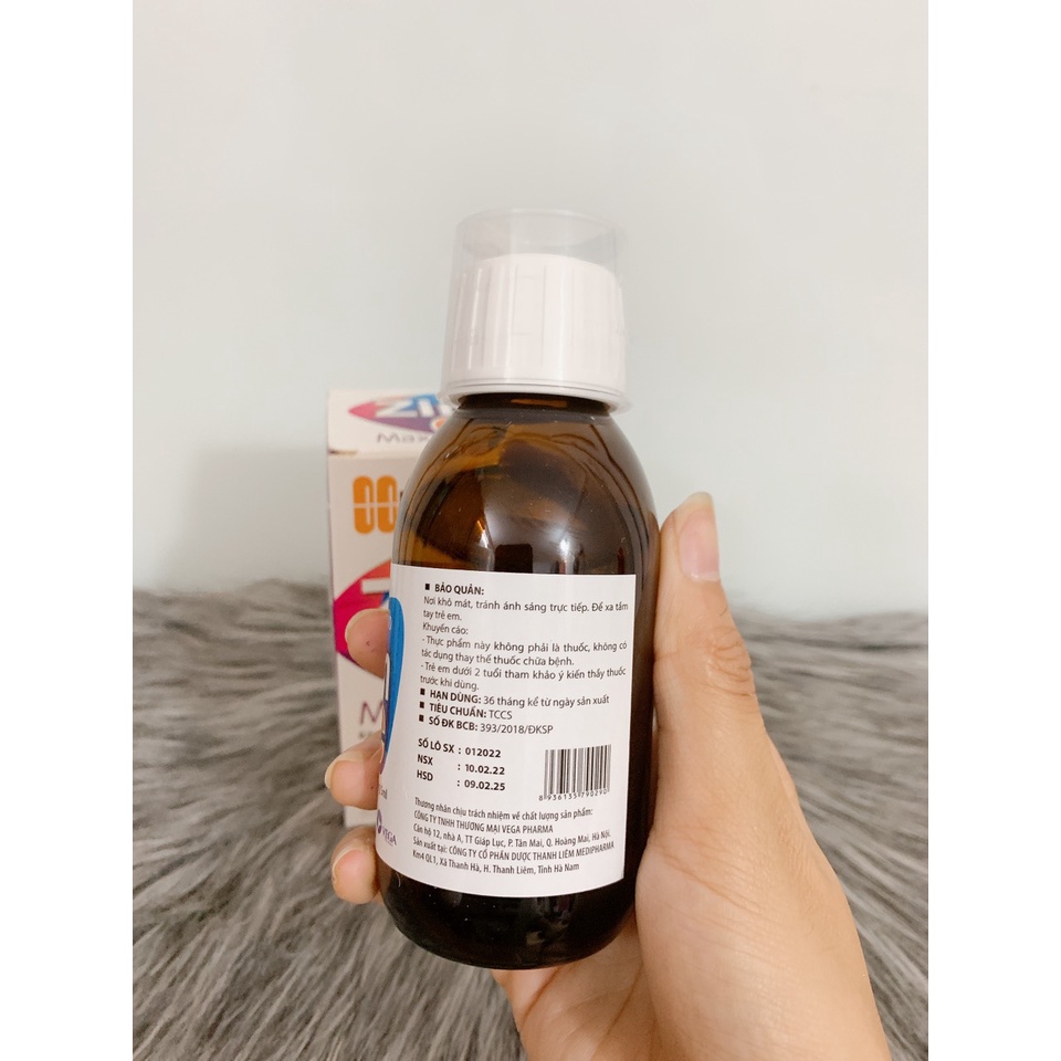Siro Zinc Max - bổ sung kẽm giúp bé tăng đề kháng,rối loạn tiêu hóa,tiêu chảy,thiếu hụt kẽm