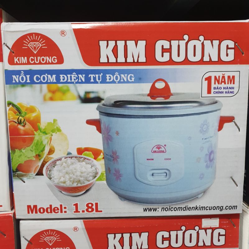 Nồi cơm điện Kim Cương 1,2L. 1,8L. 2,2L