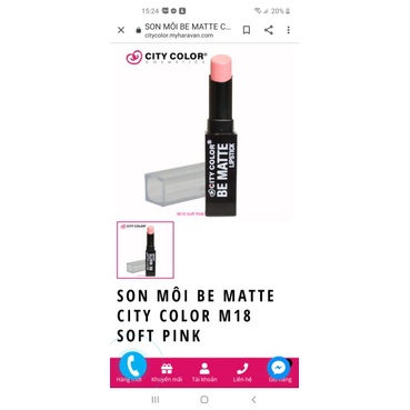 Son Môi Be Matte City Color Elizabeth . M18 và M35