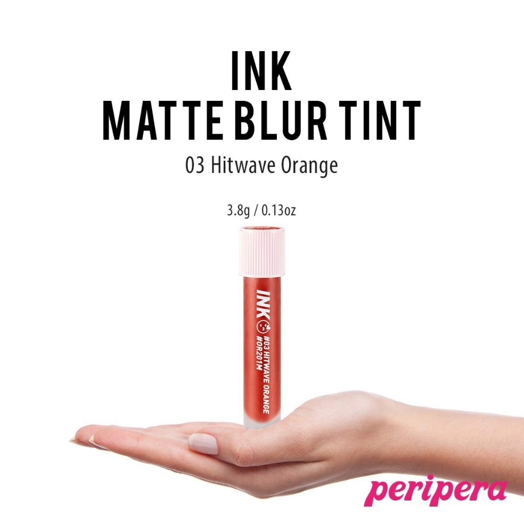 Son Peripera Ink Matte Blur – Màu 03 Cam đỏ tươi 3.8g – Hitwave Orange – NN HOUSE – Hàng có Bill