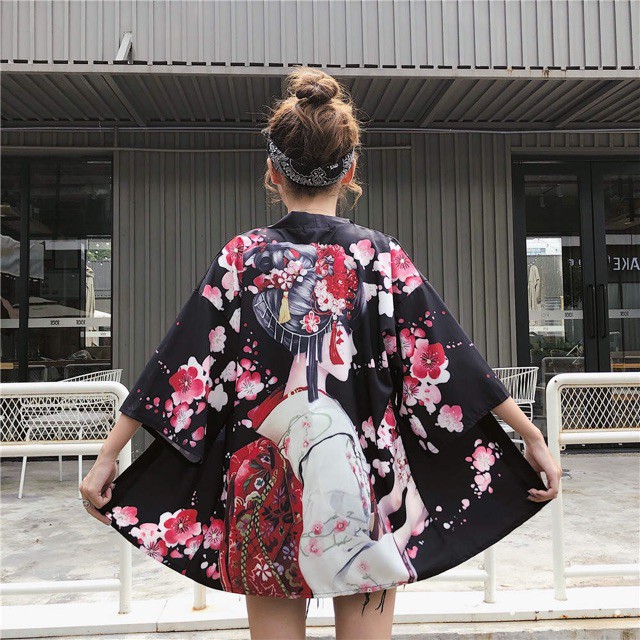 [ORDER] Áo khoác yukata hoạ tiết Nhật Bản Ulzzang