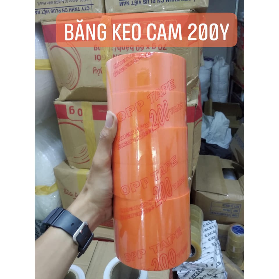 [ ComPo 50k ] ComPo 3 Cuộn Băng Keo Màu Cam 200Y