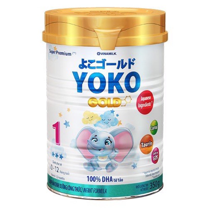 [DATE 2023] COMBO 6 LON SỮA BỘT VINAMILK YOKO GOLD số 1 (350gr)