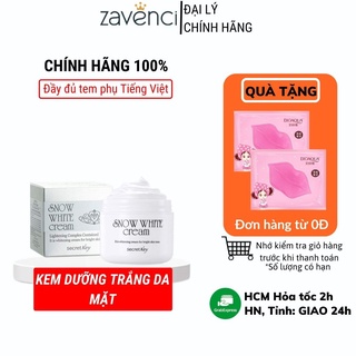 Kem dưỡng Snow White Cream Secret Key dưỡng ẩm trắng da mặt 50ml - ZAVENCI Official