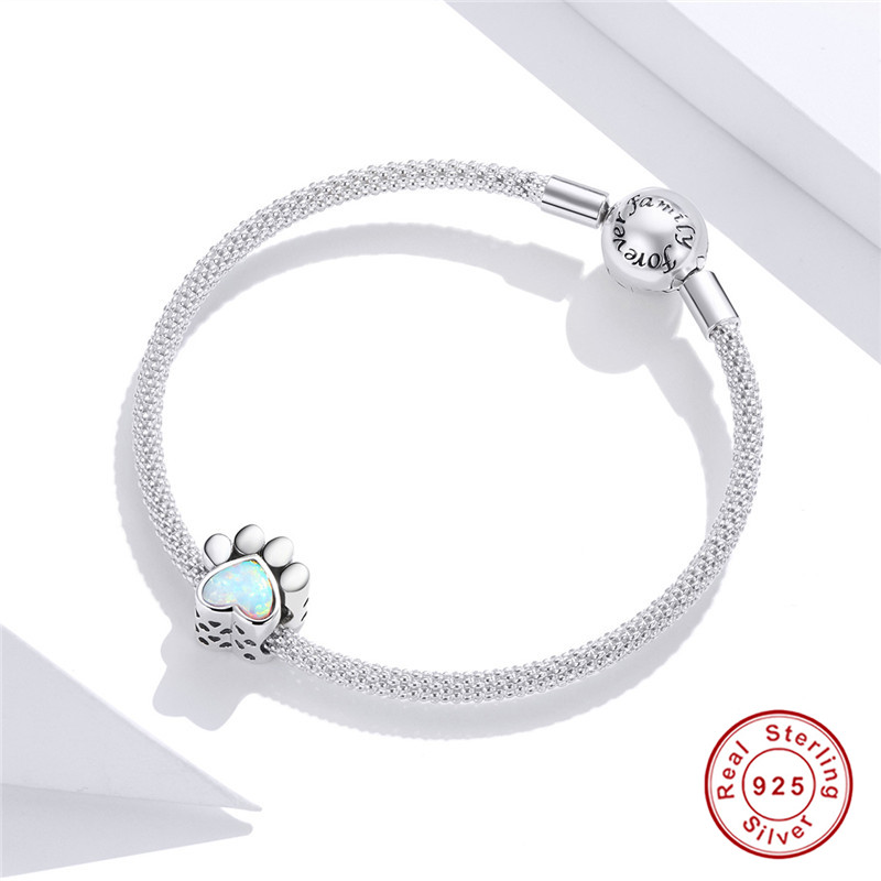 Hạt Charm Bamoer Bằng Bạc 925 Thật Dùng Để Làm Vòng Tay Đeo Dự Tiệc Cưới/Làm Quà Tặng