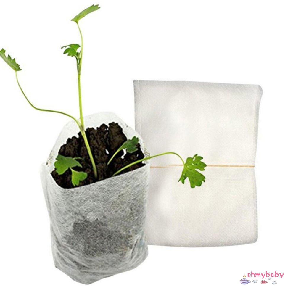 100 cái Bảo vệ môi trường Chậu ươm cây giống Túi bảo quản nuôi [8/7]