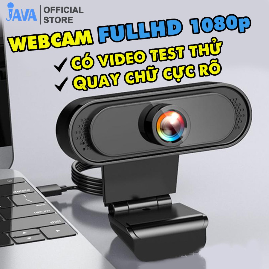 [QUAY CHỮ CỰC RÕ] Webcam máy tính FullHD 1080p rõ nét - Thu hình cho máy tính, pc, TV, để bàn - Rõ nét - Chân thực