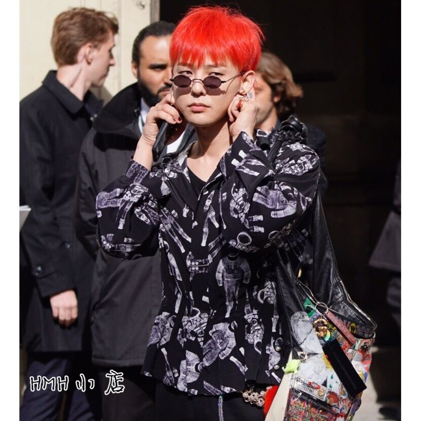 Áo sơ mi đen giống GDRAGON họa tiết phi hành gia mùa xuân thu