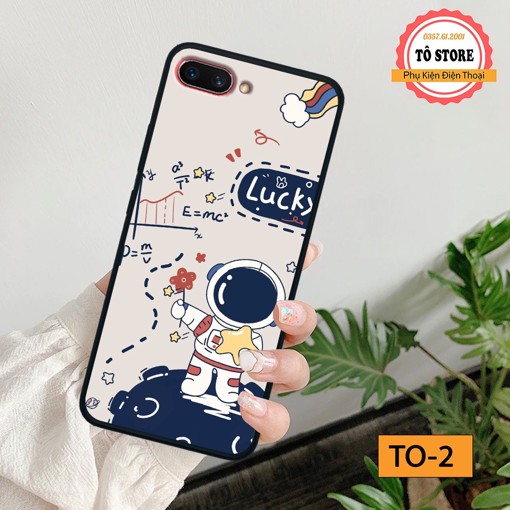 Ốp lưng Oppo A3S / Oppo A1k / Realme C1 / Realme C2 in hình phi hành gia vũ trụ cá tính độc đáo hot nhất năm