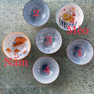 Chén Bát ăn Cơm Sứ-KAZACIM Gốm Sứ ceramic Cao Cấp phong cách Nhật bản