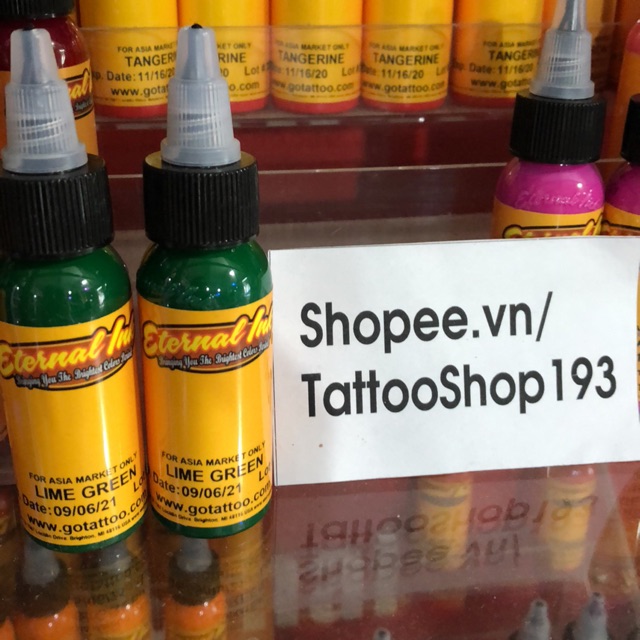 Màu xăm internal Lime green 30ml