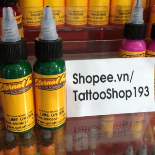 Màu xăm internal Lime green 30ml