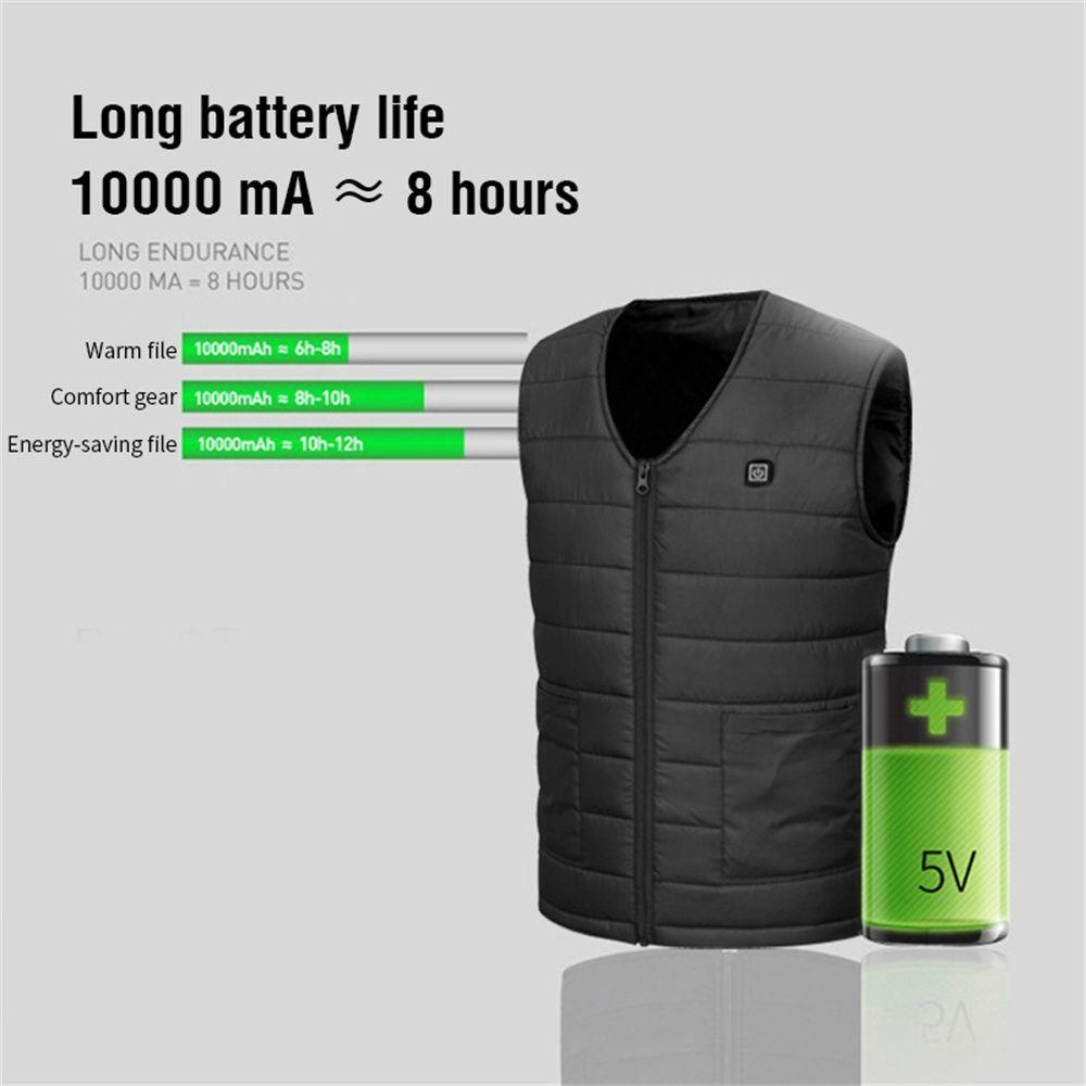 Myrongvn Áo Khoác Không Tay Sưởi Ấm Cắm Trại Mùa Đông Ấm Áp