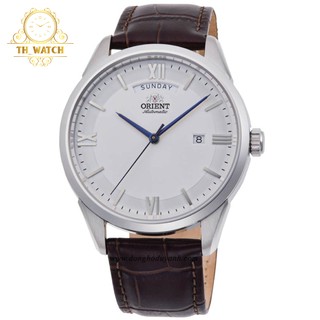 Đồng hồ nam orient cơ tự động, kính cứng dây da ra-ax0008s0hb