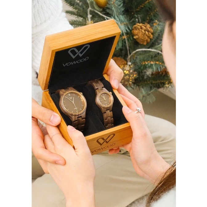 Đồng hồ đeo tay đôi (Romeo&Juliet - Chocolate Walnut (Couple)) (2 chiếc/hộp)