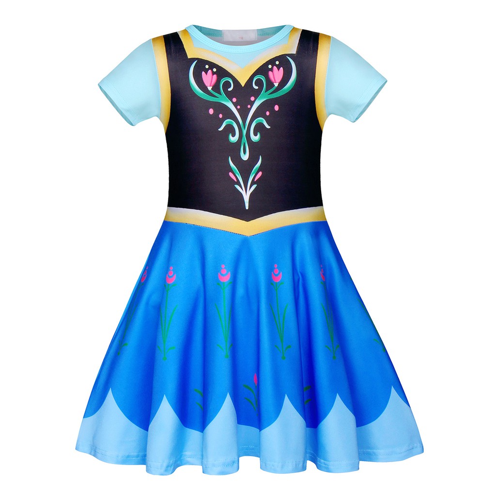 Váy công chúa Frozen Anna Tiệc sinh nhật Bộ đồ chơi nhập vai cosplay đồ ngủ 3-10 năm