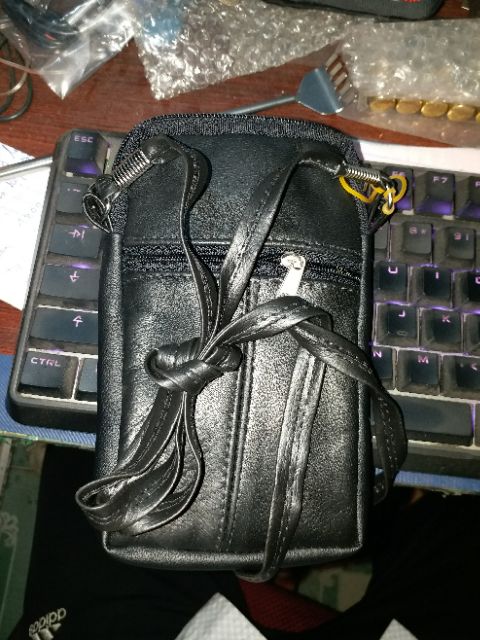 Túi da mini đựng pin dự phòng , ổ cứng