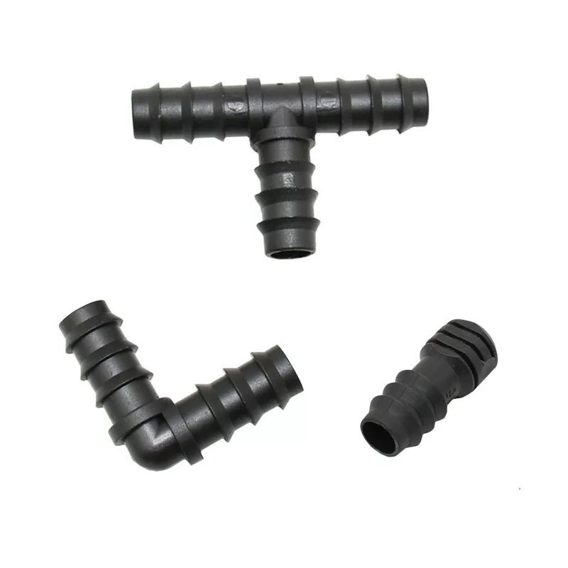Phụ kiện ống ldpe 16mm - tê - nối - góc - bịt - van khóa - khởi thủy... cho hệ thống tưới tự động