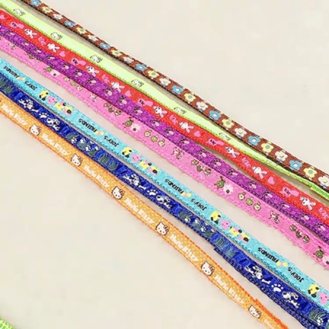 Dây dắt chó mèo + dây yếm đai yên ngựa nhỏ xinh cho chó mèo (2 size) loại 1 lớp mỏng nhẹ