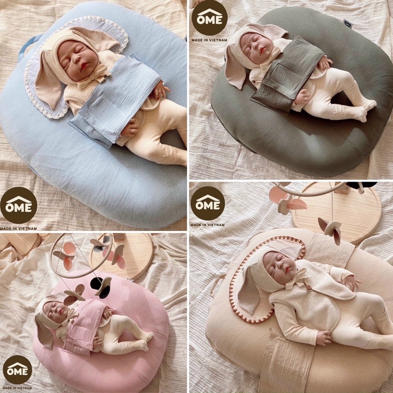 OME - Gối chống trào ngược kèm đai dán chống giật mình