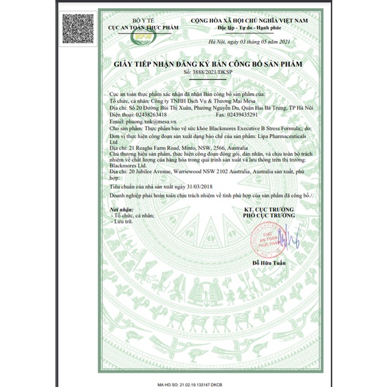 Viên uống giảm căng thẳng stress executive b blackmores, tăng năng lượng úc, blackmores executive b stress 62v, 125 viên