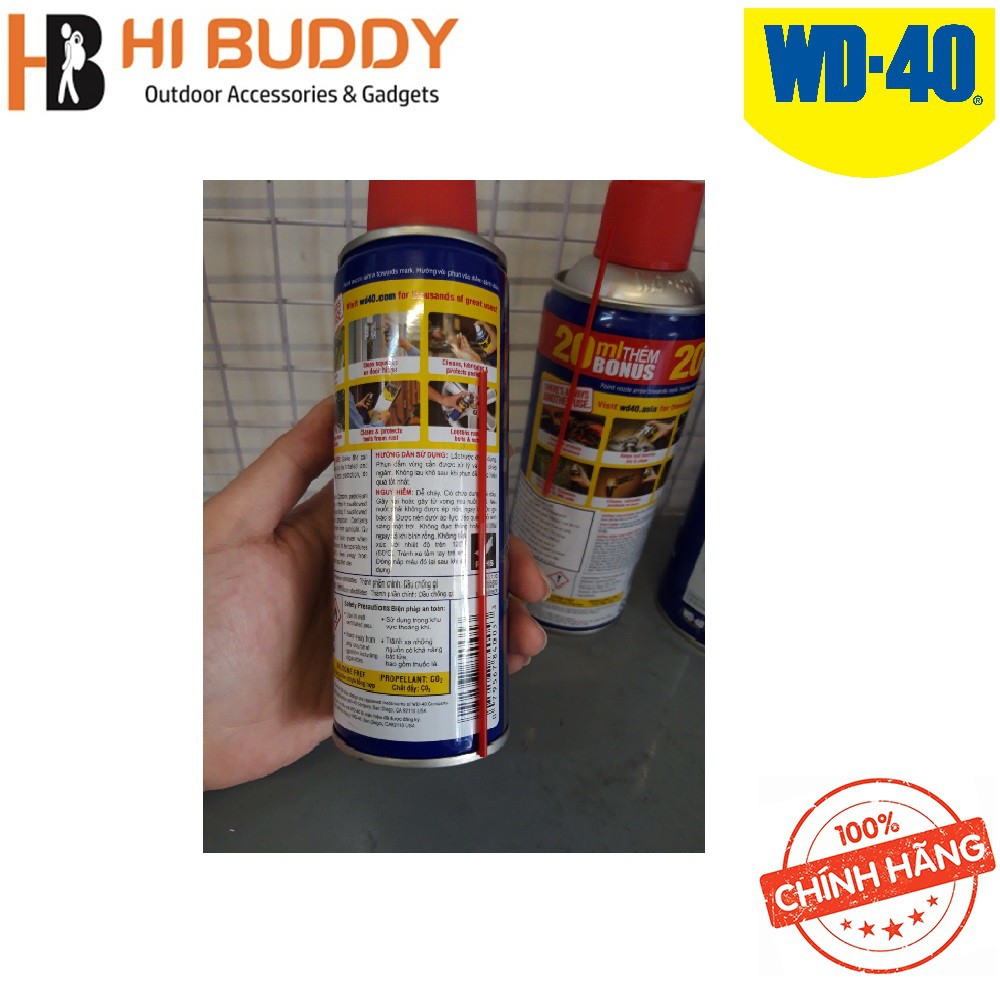 Combo Thùng 12 Chai Dung dịch chống rỉ sét, bôi trơn WD-40 ( 191ml - 300ml - 412ml )