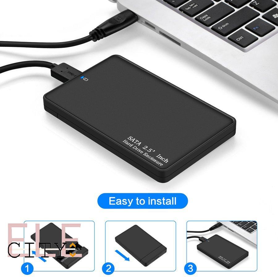 ✨COD✨2.5-Inch Mobile Hard Disk Case Support 2TB HDD SATA to USB 3.0 SSD HDD