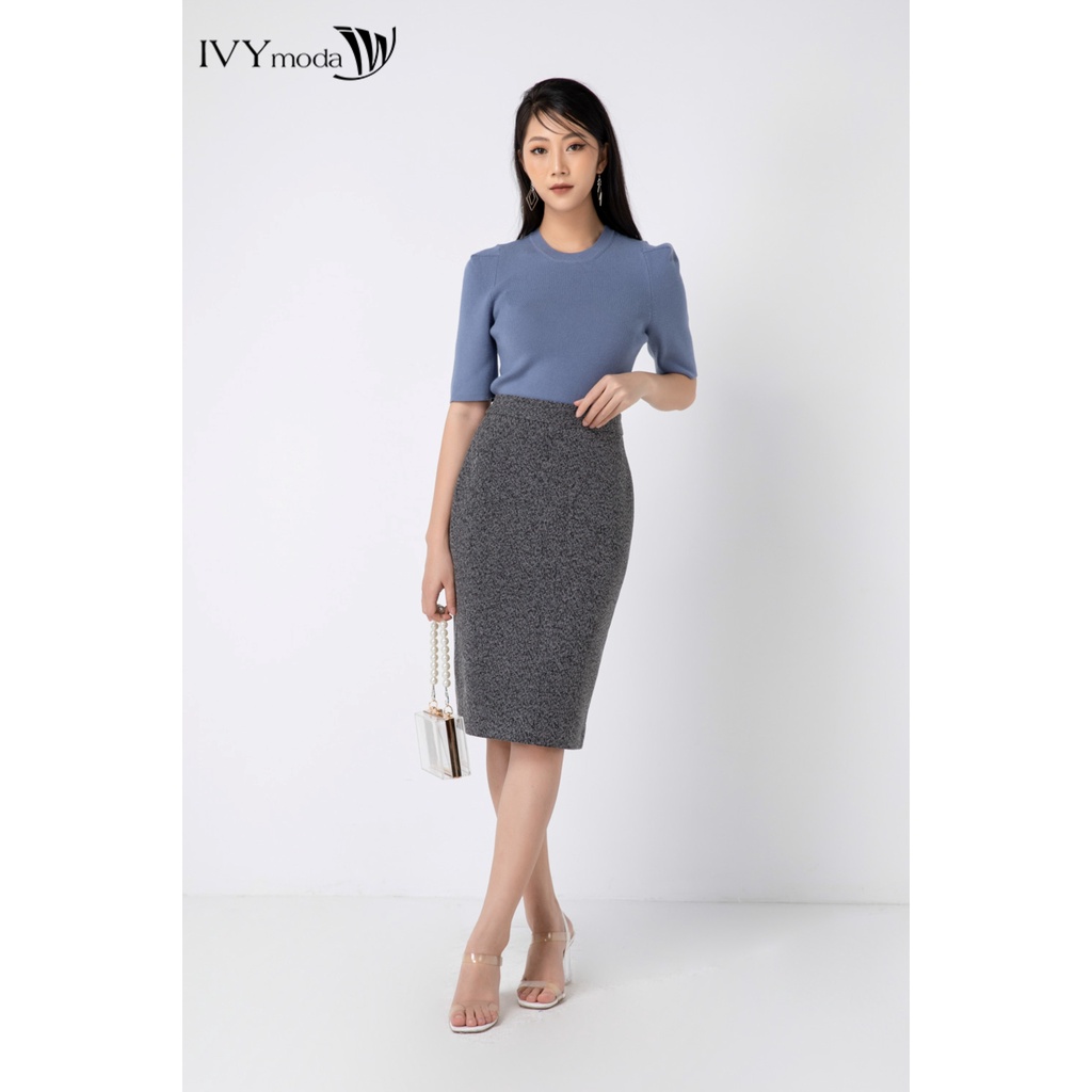 [NHẬP WABRTL5 GIẢM 10% TỐI ĐA 50K ĐH 250K ]Áo len nữ tay lỡ kiểu bồng IVY moda MS 57M3919