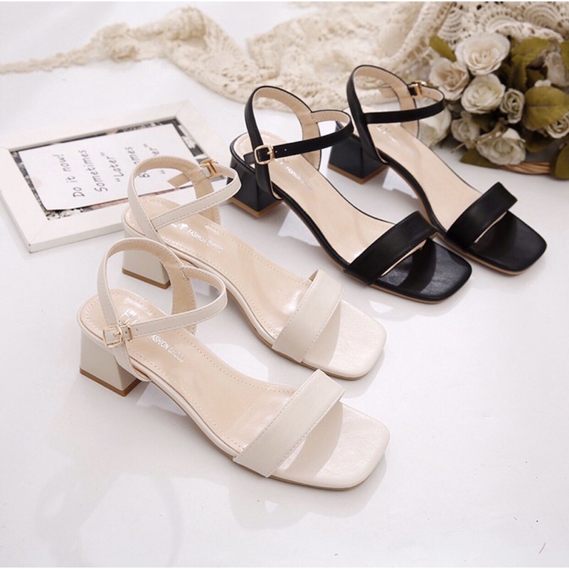 Giày cao gót 5cm chất da mềm dây quai hậu sản phẩm sản xuất 2022