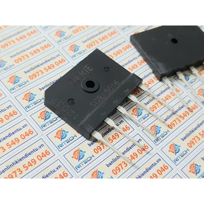 SGBJ5016 Diode cầu 3 pha GUERTE 50A 1600V Zip-5